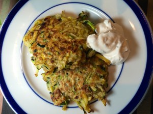 zucchini latkes